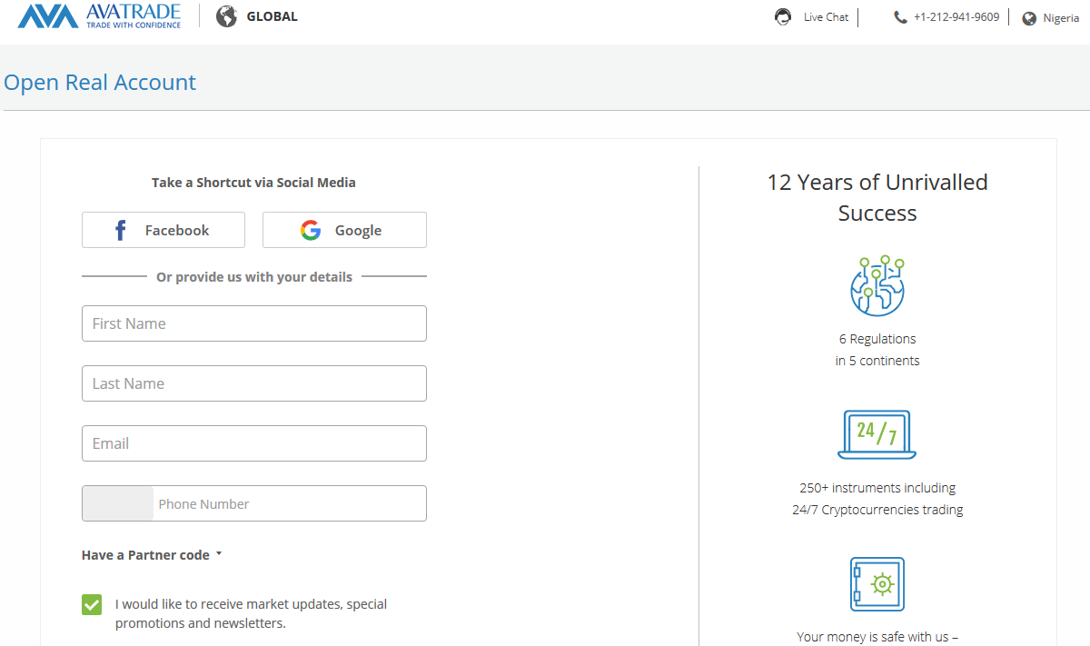 AvaTrade Real Account