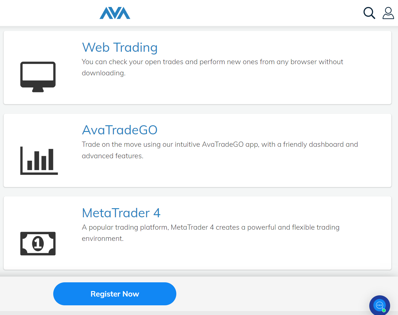 AvaTrade Trading Platforms