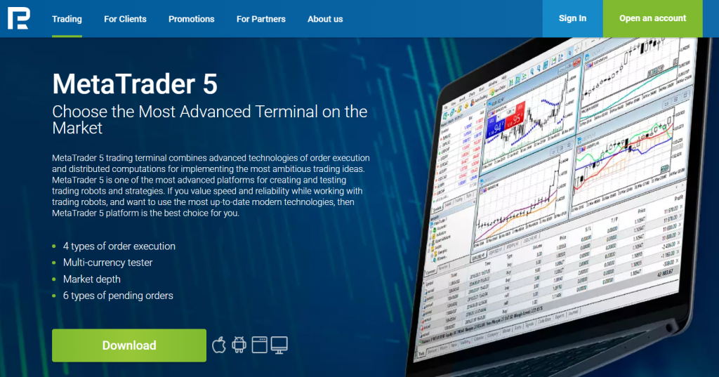 RoboForex MetaTrader 5